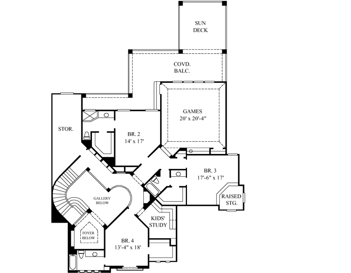 Upper/Second Floor Plan: 62-460