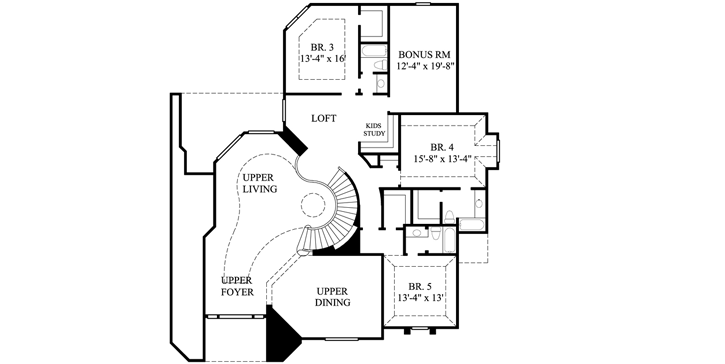 Upper/Second Floor Plan: 62-462