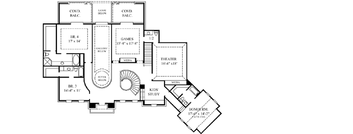Upper/Second Floor Plan: 62-465