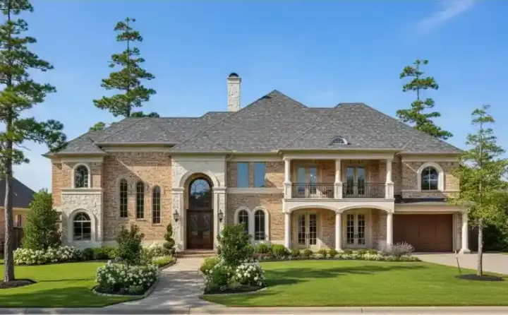 Mediterranean house plans 62-466 - front exterior, 6,292 sq ft, 6 bed, 6 bath house plans | Monster House Plans