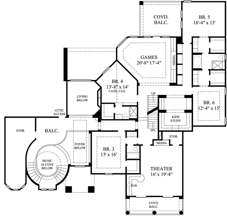 Upper/Second Floor Plan: 62-467