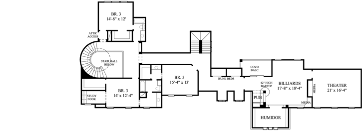 Upper/Second Floor Plan: 62-469