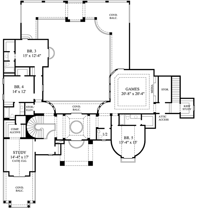 Upper/Second Floor Plan:62-472