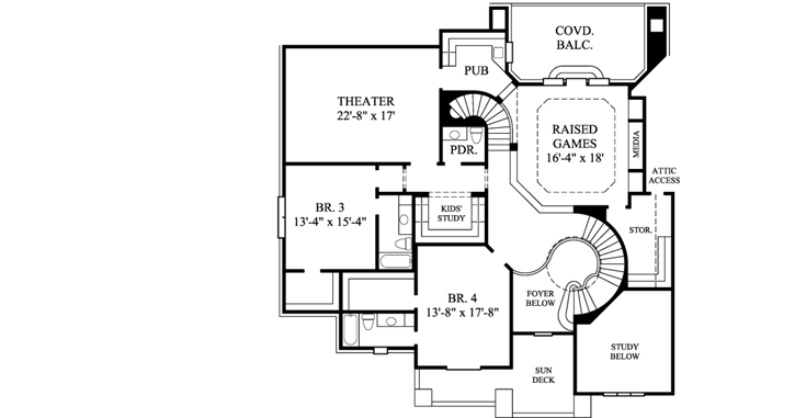 Upper/Second Floor Plan: 62-473