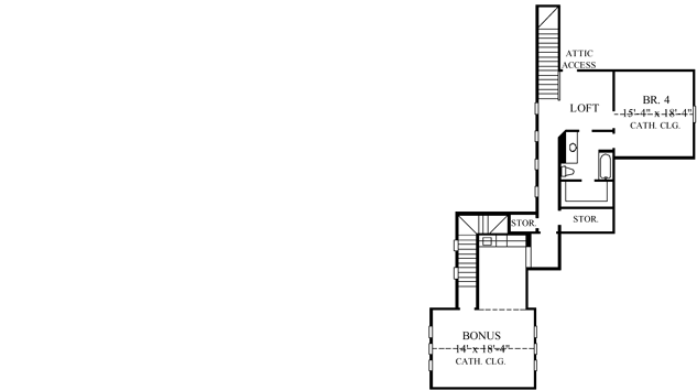 Upper/Second Floor Plan: 62-474