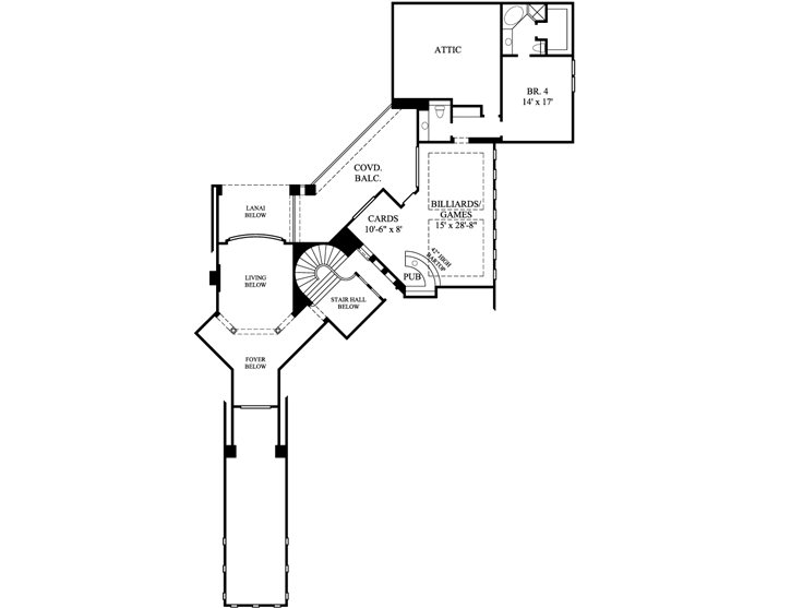 Upper/Second Floor Plan: 62-478