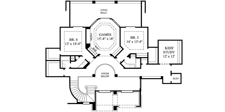 Upper/Second Floor Plan: 62-480