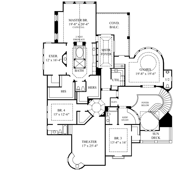 Upper/Second Floor Plan:62-482