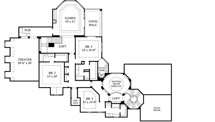 Upper/Second Floor Plan: 62-483
