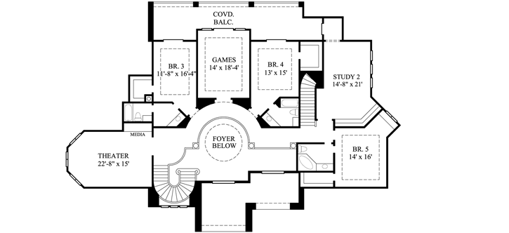 Upper/Second Floor Plan: 62-484