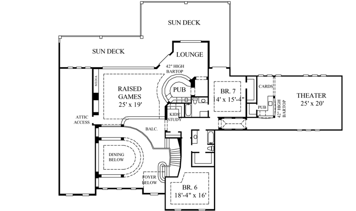 Upper/Second Floor Plan: 62-486