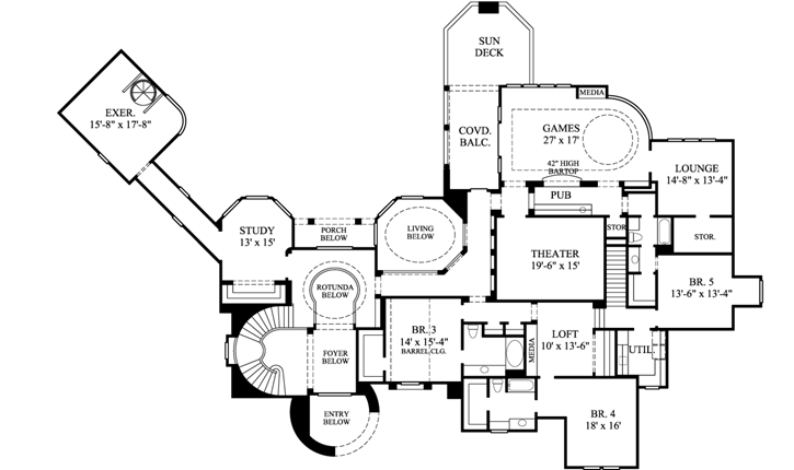 Upper/Second Floor Plan:62-489