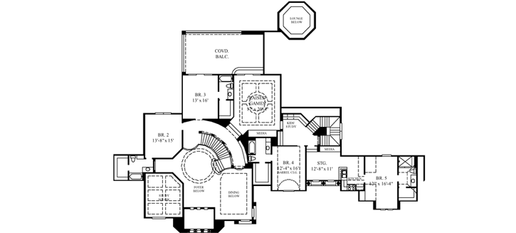 Upper/Second Floor Plan: 62-496