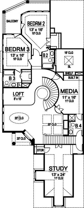 Upper/Second Floor Plan: 63-102