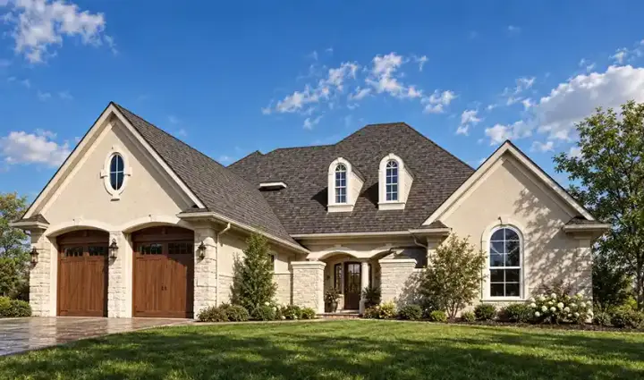 Mediterranean house plans 63-111 - front exterior, 3,474 sq ft, 4 bed, 4 bath house plans | Monster House Plans