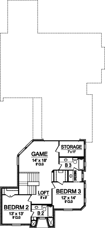 Upper/Second Floor Plan: 63-112