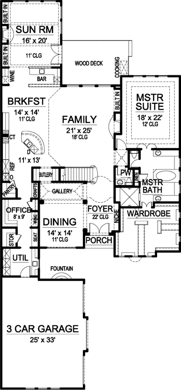 Main Floor Plan: 63-116