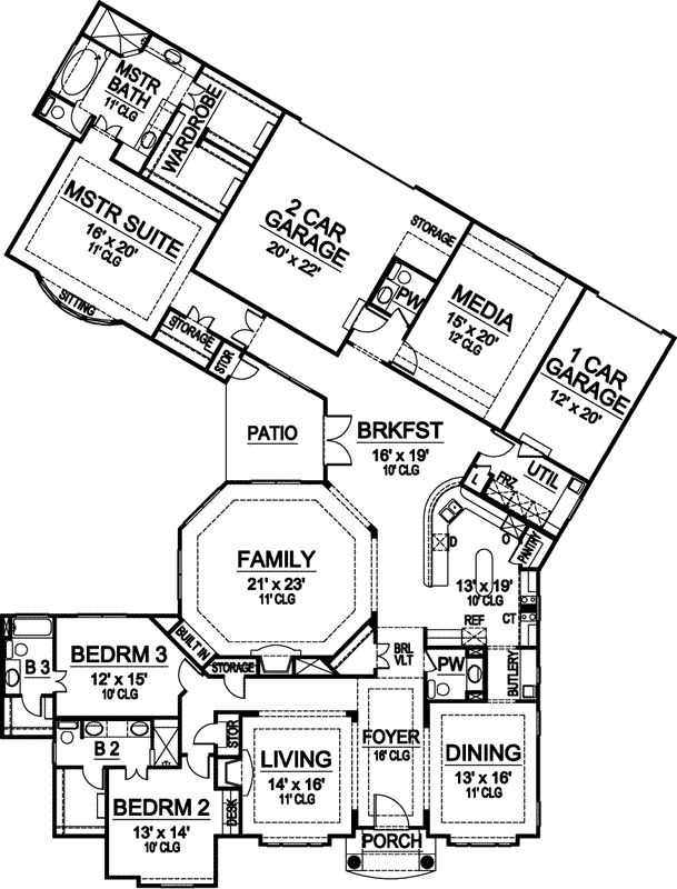 Main Floor Plan: 63-117
