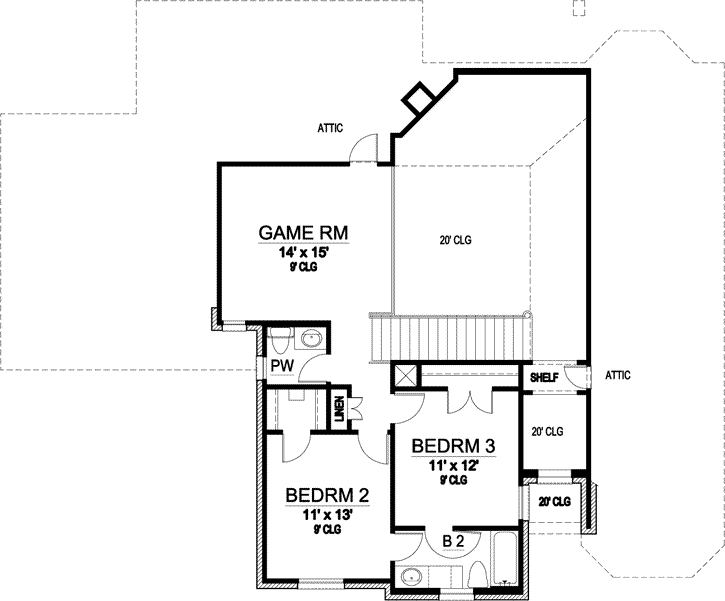 Upper/Second Floor Plan: 63-123