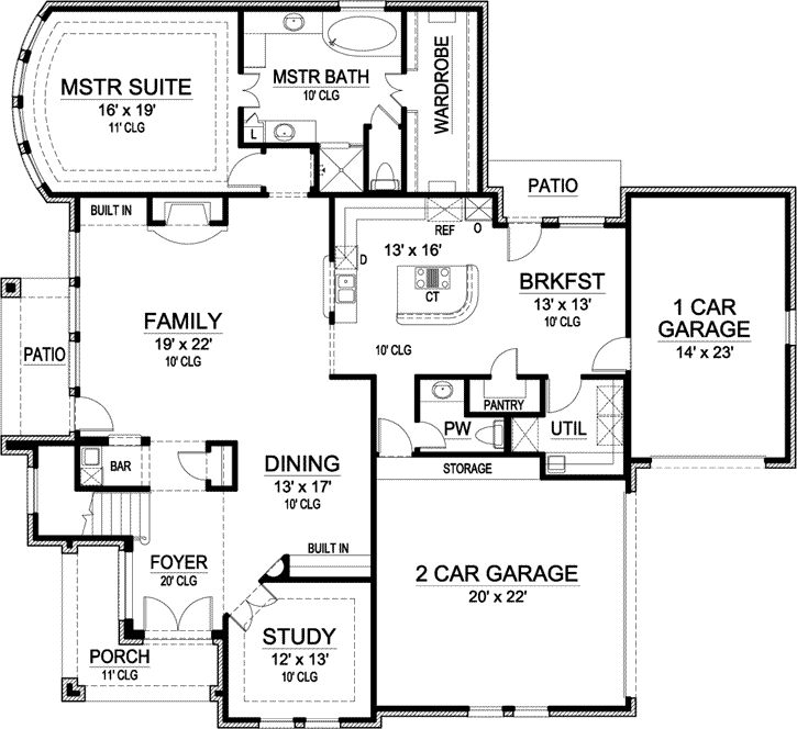 Main Floor Plan: 63-124