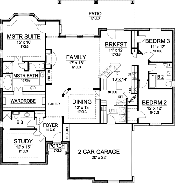 Main Floor Plan: 63-128