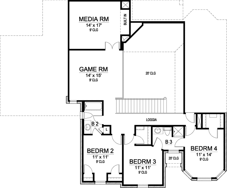 Upper/Second Floor Plan: 63-133