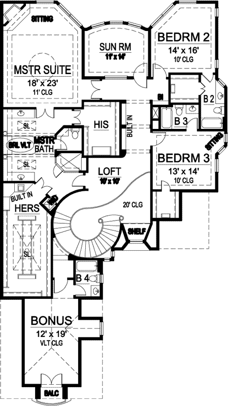 Upper/Second Floor Plan: 63-138