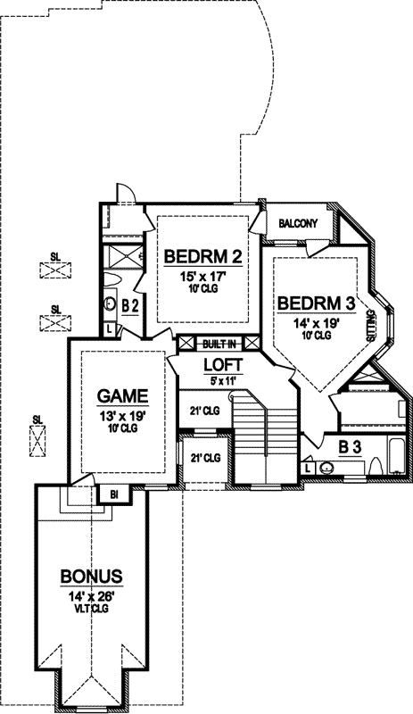 Upper/Second Floor Plan: 63-144