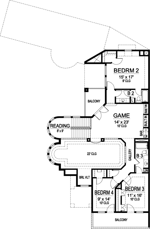 Upper/Second Floor Plan: 63-147
