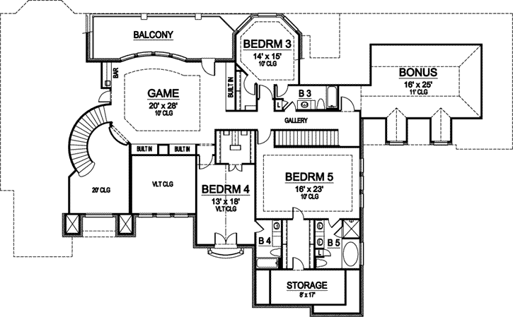 Upper/Second Floor Plan: 63-148