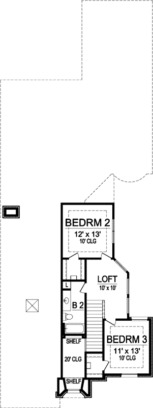 Upper/Second Floor Plan: 63-149