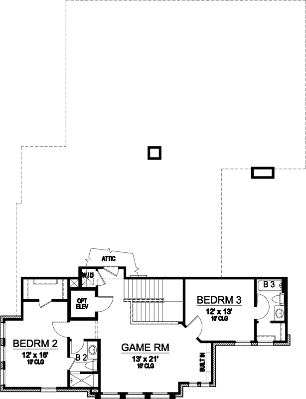 Upper/Second Floor Plan: 63-157