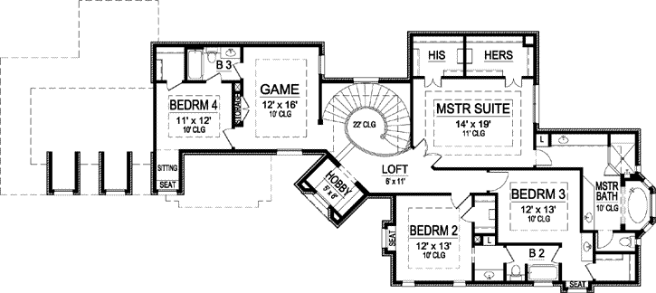 Upper/Second Floor Plan: 63-160