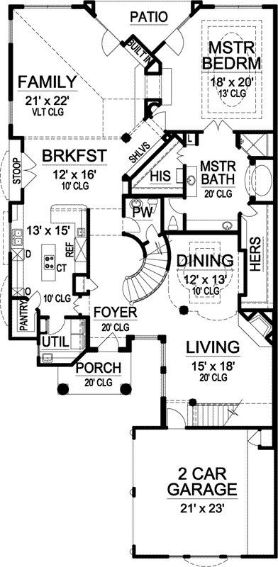 Main Floor Plan: 63-167