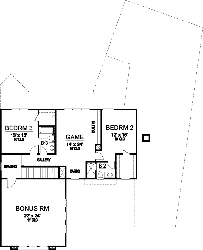 Upper/Second Floor Plan: 63-168