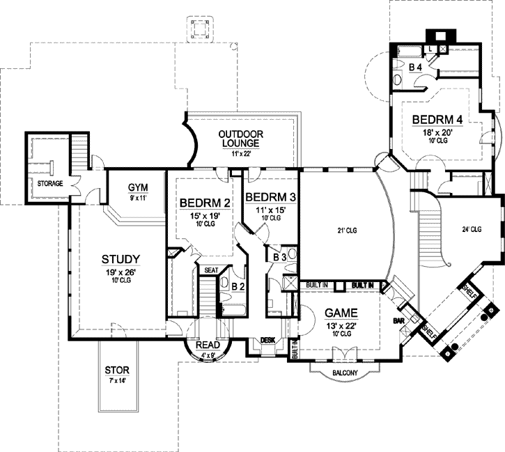 Upper/Second Floor Plan: 63-181
