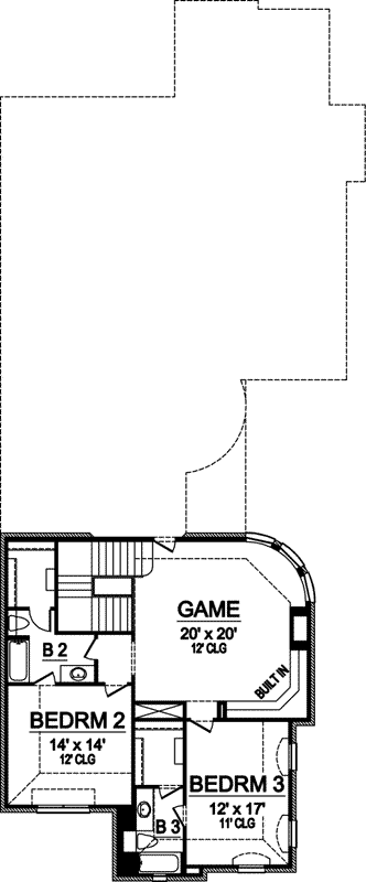 Upper/Second Floor Plan: 63-183