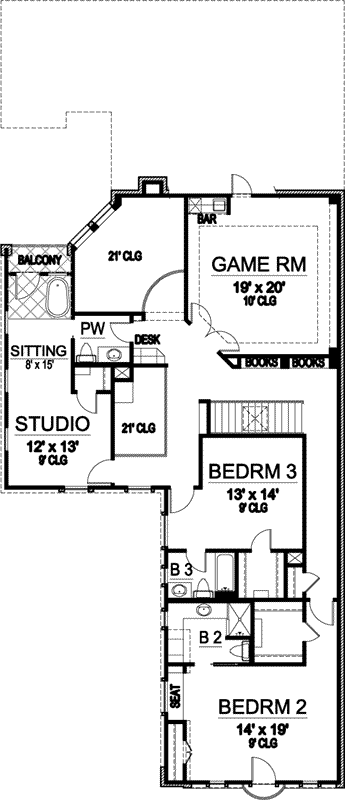Upper/Second Floor Plan: 63-198