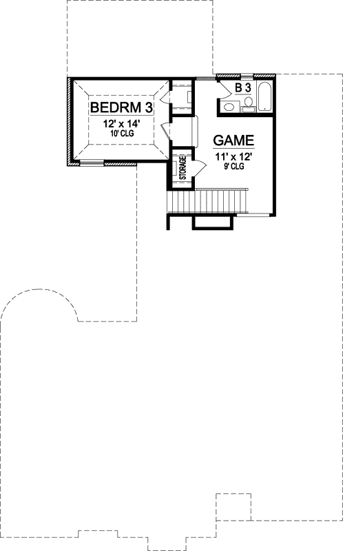 Upper/Second Floor Plan: 63-200