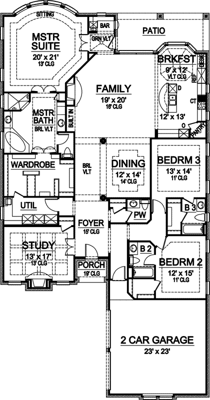 Main Floor Plan: 63-203