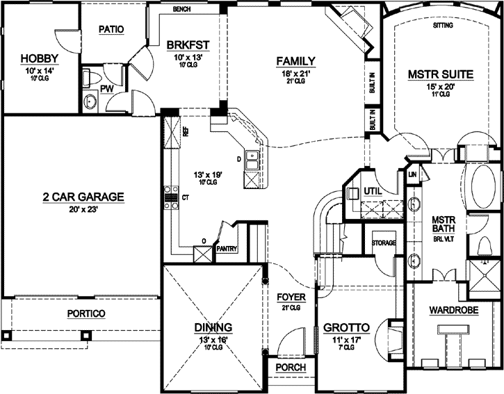 Main Floor Plan: 63-204