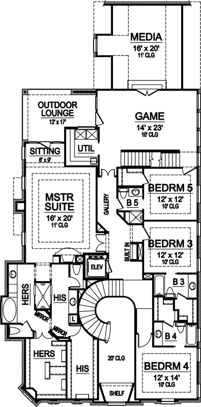 Upper/Second Floor Plan: 63-231