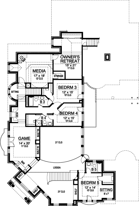 Upper/Second Floor Plan: 63-237