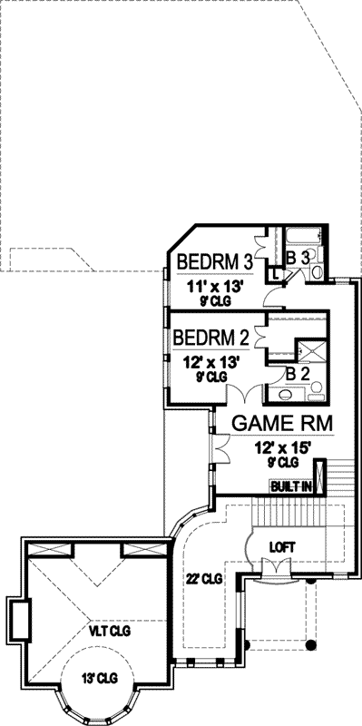 Upper/Second Floor Plan: 63-240
