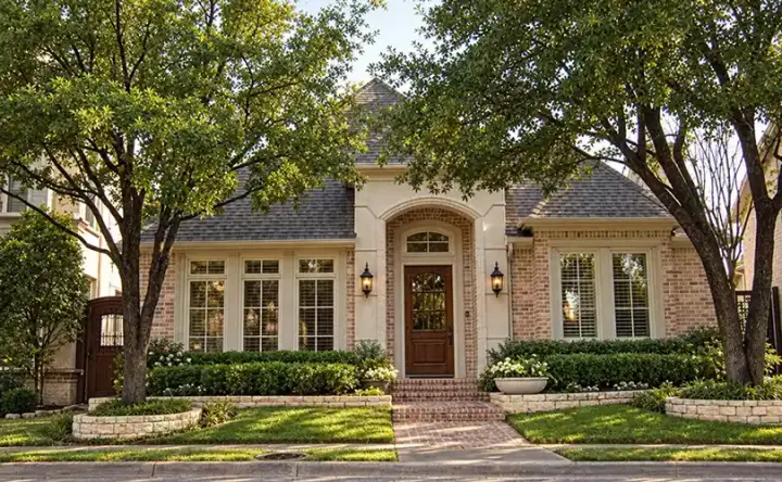 European house plans 63-252 - front exterior, 3,550 sq ft, 3 bed, 3 bath house plans | Monster House Plans