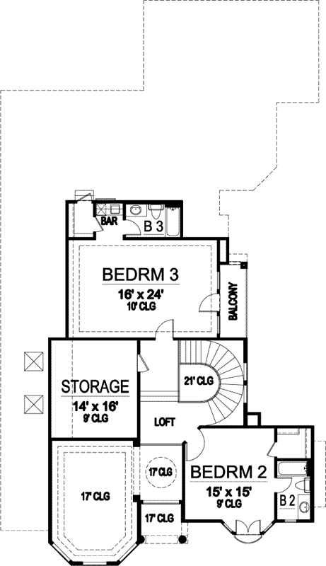 Upper/Second Floor Plan: 63-253
