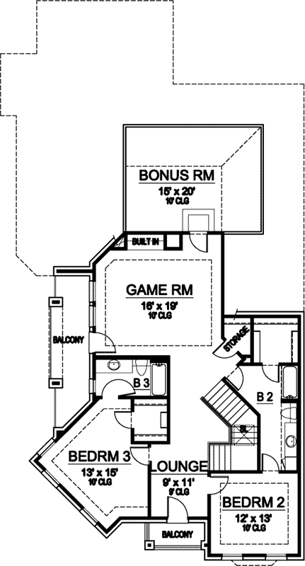 Upper/Second Floor Plan: 63-257