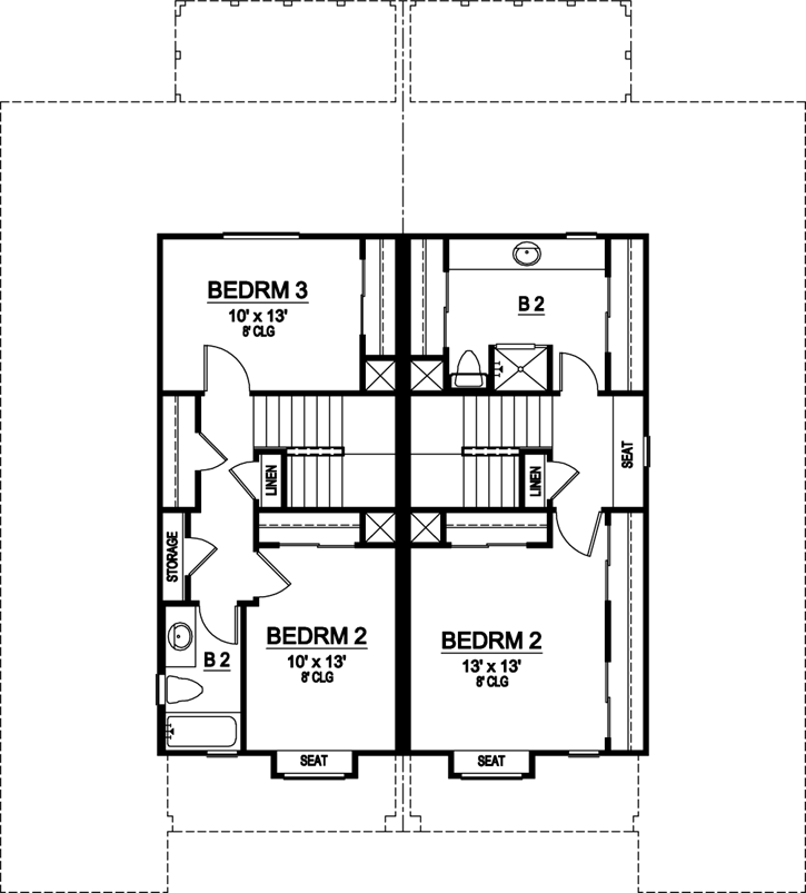 Upper/Second Floor Plan: 63-261