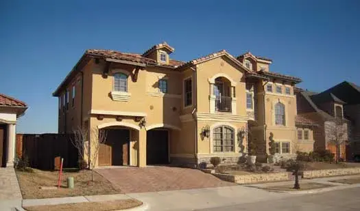 Mediterranean house plans 63-264 - front exterior, 4,319 sq ft, 4 bed, 4 bath house plans | Monster House Plans