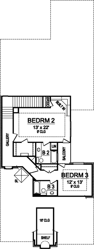 Upper/Second Floor Plan: 63-269